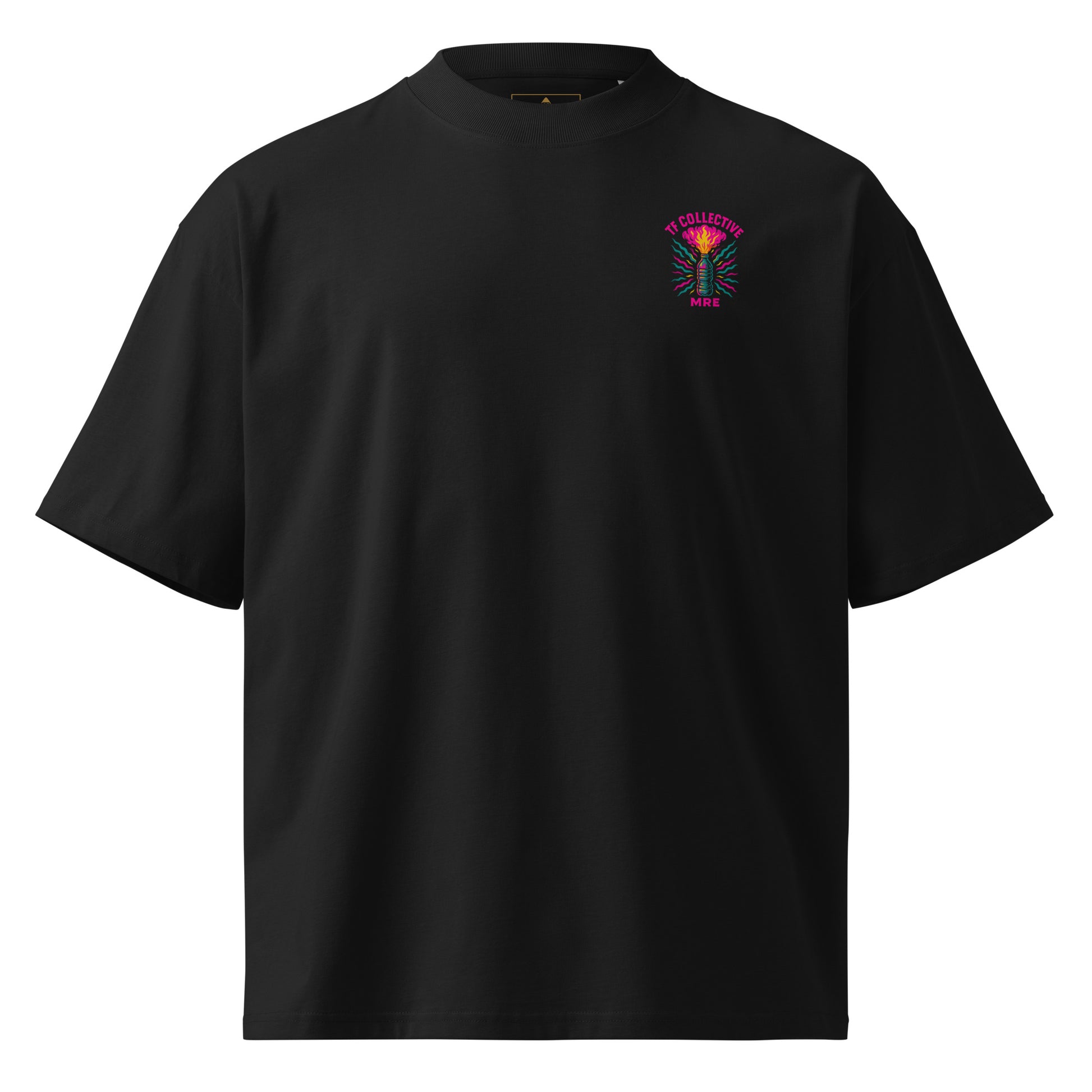 True Few Collective black t-shirt with colorful graphic logo for morale inspired apparel